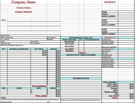 In excel number formats tell your spreadsheet what data you're using. Hvac Installation Contract Template - SampleTemplatess ...