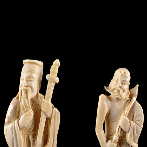 Sold Price Three 3 Antique Chinese Carved Ivory Figurines August 3