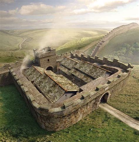 Ideal Reconstruction Of Poltross Burn Milecastle On Hadrians Wall By