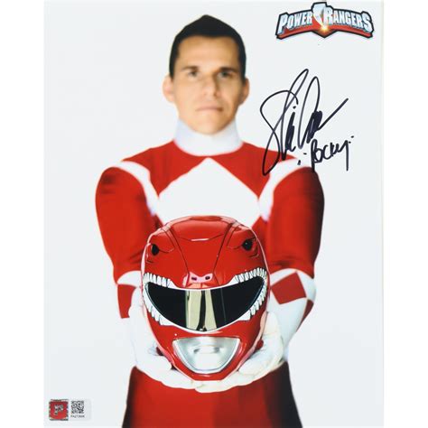 Steve Cardenas Signed Power Rangers 8x10 Photo Inscribed Rocky PA