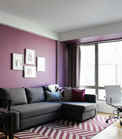 Contemporary Purple Blue Living Room Contemporary Living Room Los