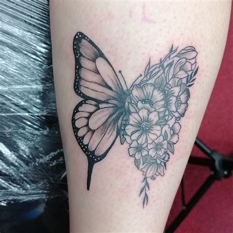 Butterfly Calf Tattoo Just Now At Equinox Tattoo Studio