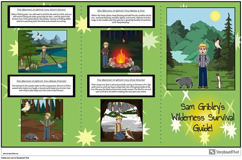 My Side Of The Mountain Survival Guide Storyboardthat