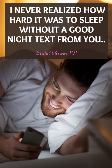 Perfect Goodnight Text To Boyfriend Examples Bridal Shower