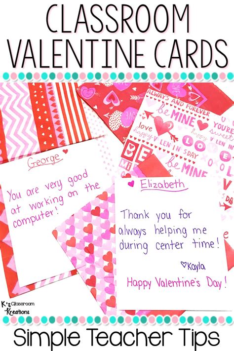 Simple Classroom Valentine Cards Classroom Valentine Cards Classroom