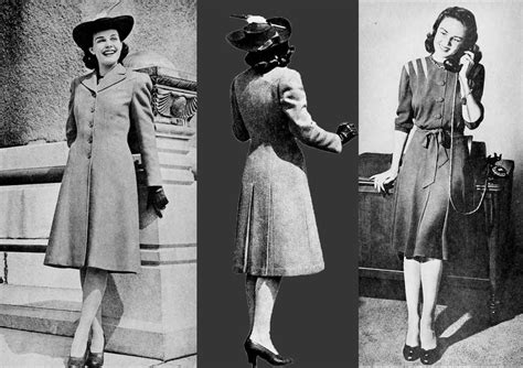 1940s Fashion The Winter Dress And Coat Combo Of 1941 1940s Fashion Women Womens Fashion For