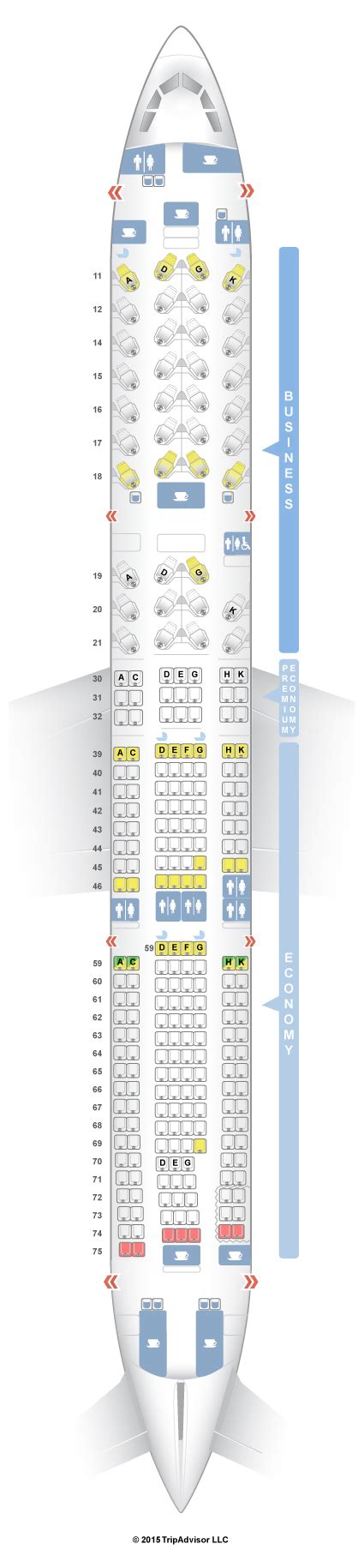 Cathay Pacific Aircraft 359 Seat Map