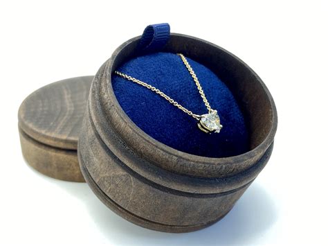 18k Yellow Gold Heart Shape Diamond Necklace Gili Mor