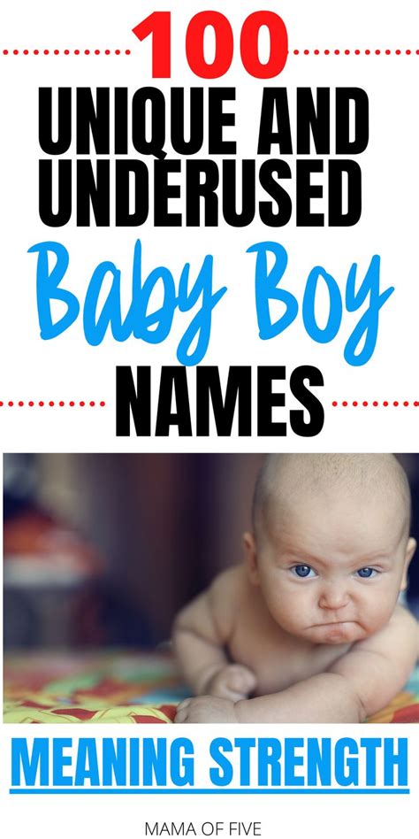 Baby Boy Names That Mean Strength And Honor Unique Baby Boy Names