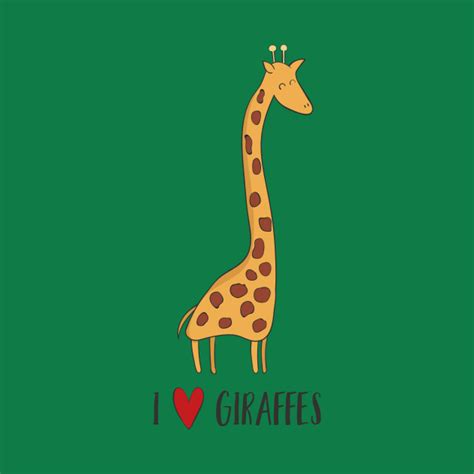 I Love Giraffes Awesome Cute Giraffe Lover Fan Design Giraffe Kids