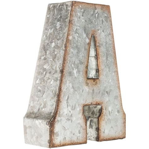 Galvanized Metal Letter Wall Decor A Hobby Lobby 1185156 Letter