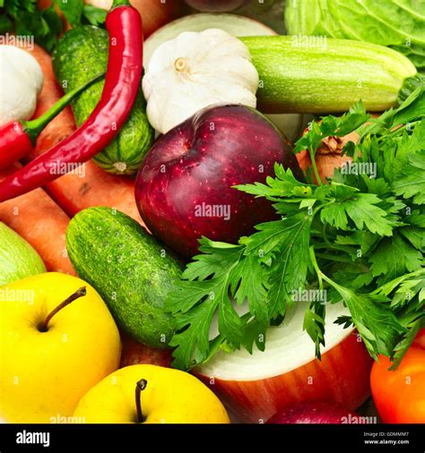 Fruit And Vegetables Stock Photo Alamy