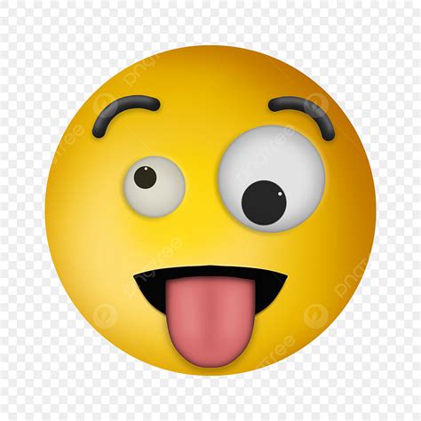 Tongue Out Emoji Clipart Transparent PNG Hd 3d Emoji Winking Face With