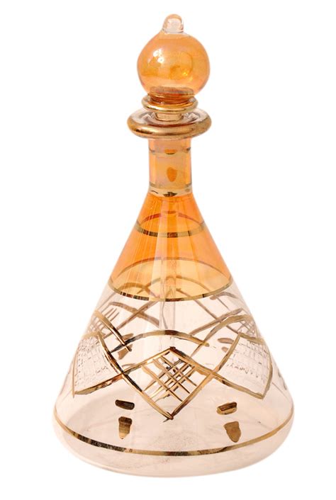 Egyptian Perfume Bottles Single Large Hand Blown Decorative Pyrex Glas Craftsofegypt