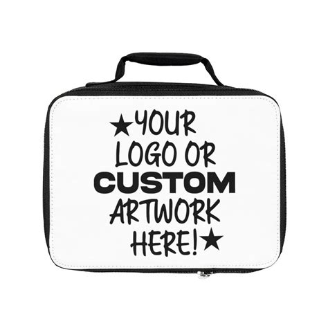 Custom Lunch Bag Print Your Logo Photo Or Custom Artwork Etsy Australia
