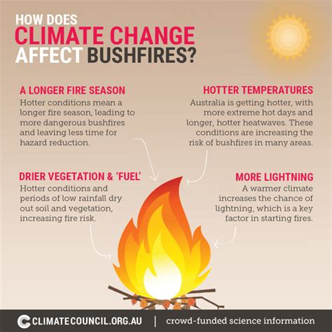 How Does Climate Change Affect Bushfires Infographic Climate Council