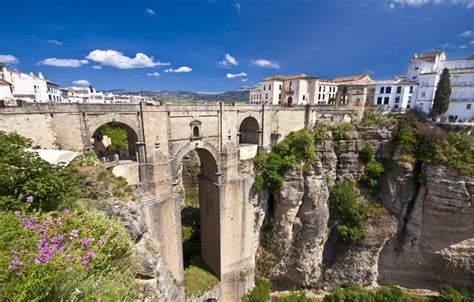 Costa Del Sol Art Spanish Whitewashed Villages Bridge At Ronda