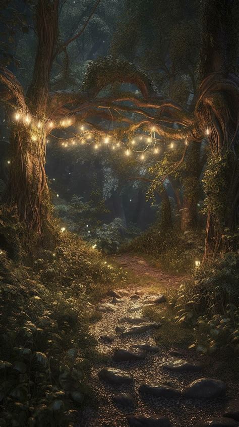 Fantasy Magical Enchanted Fairy Tale Landscape Fabulous Fairytale