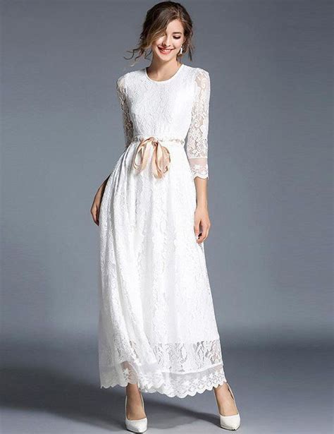 product details material lace neckline round neck sleeve 3 4 sleeve season summer spring autumn