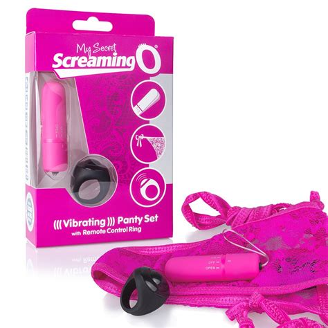 Buy My Secret Screaming O Vibrating Panty Set With Remote Control Ring Pink Online At