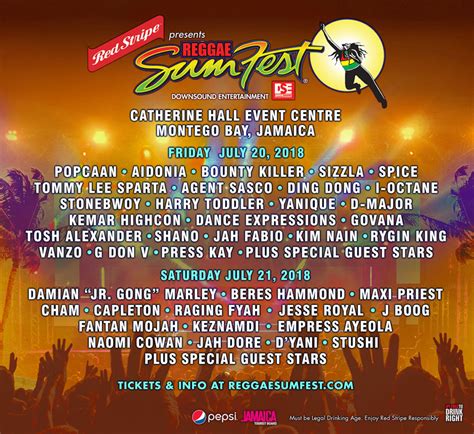 reggae sumfest in montego bay jamaica july 20th 21st 2018