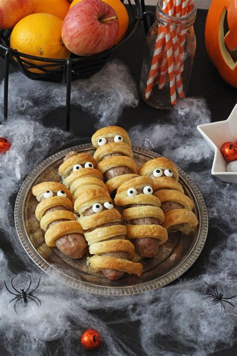 Sausage Mummies Recipe Halloween Food Appetizers Halloween Food