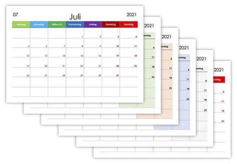 Kalender Für Juni Juli 2025 Kalendersu