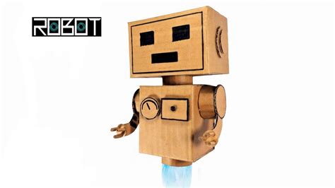 How To Make Robot With Cardboard Craft Cardboard Robot Diy Youtube