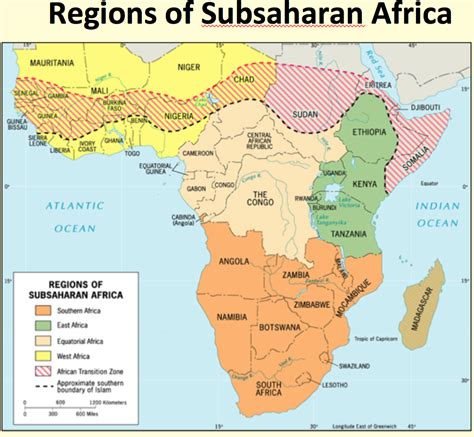 Sub Saharan Africa Map With Capitals Map