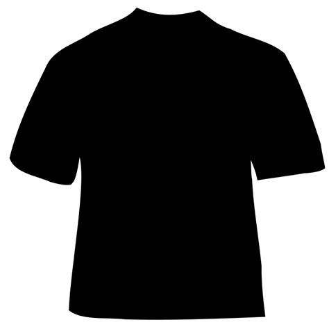 Black T Shirt Outline Clipart Best