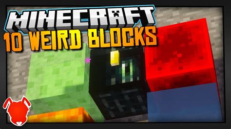 10 Weird And Strange Blocks In Minecraft Youtube
