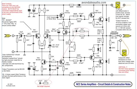 This is 2 transistors amplifier circuit diagram. Schematic Audio Amplifier Circuit With NCC200 Transistor - schematic | Dicas úteis, Dicas