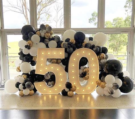 Pin By Lucina Gzz On Balloons 50th Birthday Decorations 50th