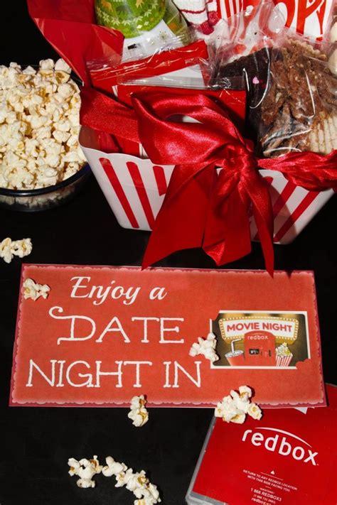 DIY Date Night In Gift Basket With Redbox For The Love Of Food
