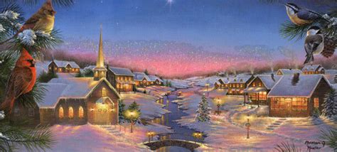 Silent Night Abraham Hunter Long Format Lpg Greetings Christmas Card