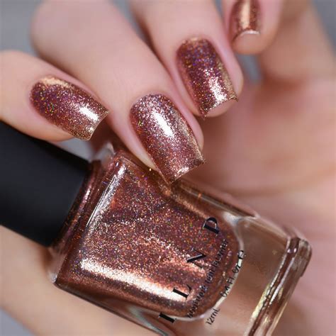 Muse Radiant Copper Holographic Ultra Metallic Nail Polish By Ilnp