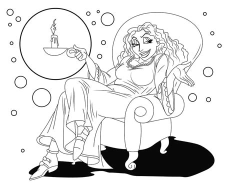 Printable Mother Gothel Coloring Page Free Printable Coloring Pages