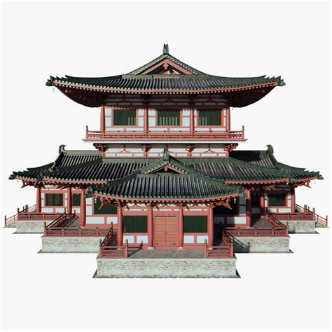 Chinese Architectural Ancient 3d Model Chinese Archit