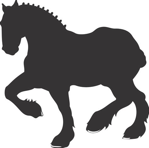 Draft Horse Silhouette At Getdrawings Free Download