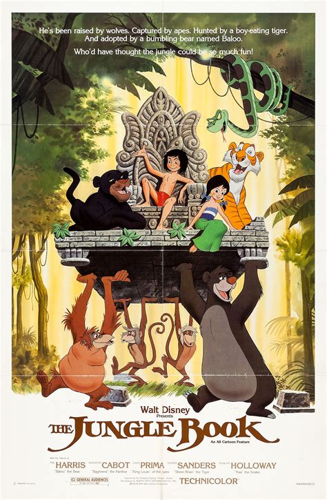 Image The Jungle Book 1967 Poster 02 Disney Wiki Fandom