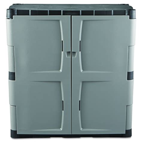 Rubbermaid Double Door Storage Cabinet 18 D X 36 W X 37 H Gray