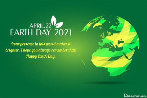 Pin On April 22 Earth Day Greeting Card Free Download
