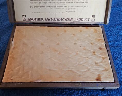 Vintage Grumbacher 40 Soft Pastels Box Set No 3 40 Assortment 1953