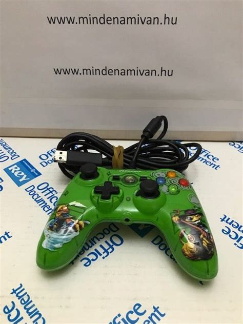 Skylanders Swap Force Powera Controller Green Mini Pro Ex Xbox 360