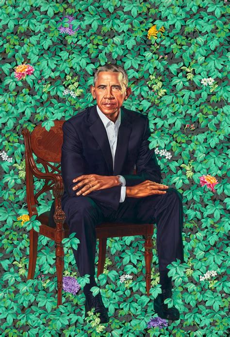 The Shifting Perspective In Kehinde Wileys Portrait Of Barack Obama