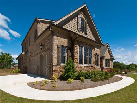 Model Luxury Home Exterior Extreme View Stock Photo Image Of Suburb