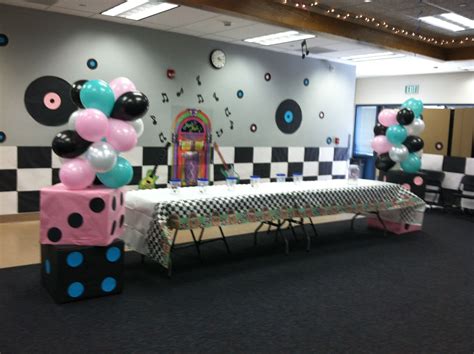 50S Theme Party Decorations - 50's theme sock hop Birthday Party Ideas ...