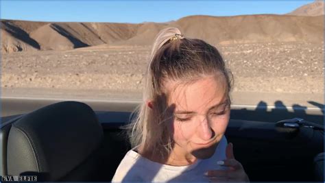 Public Teen Sex In The Convertible Car On A Way To Las Vegas Eva Elfie