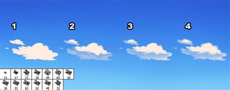See how to draw clouds: simple anime cloud