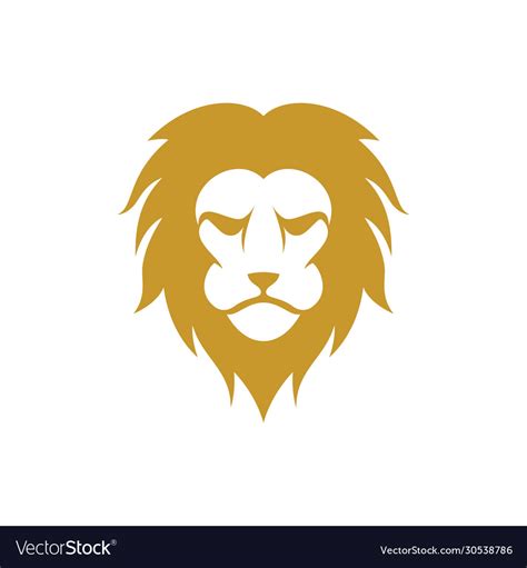 Lion Head Icon Royalty Free Vector Image Vectorstock